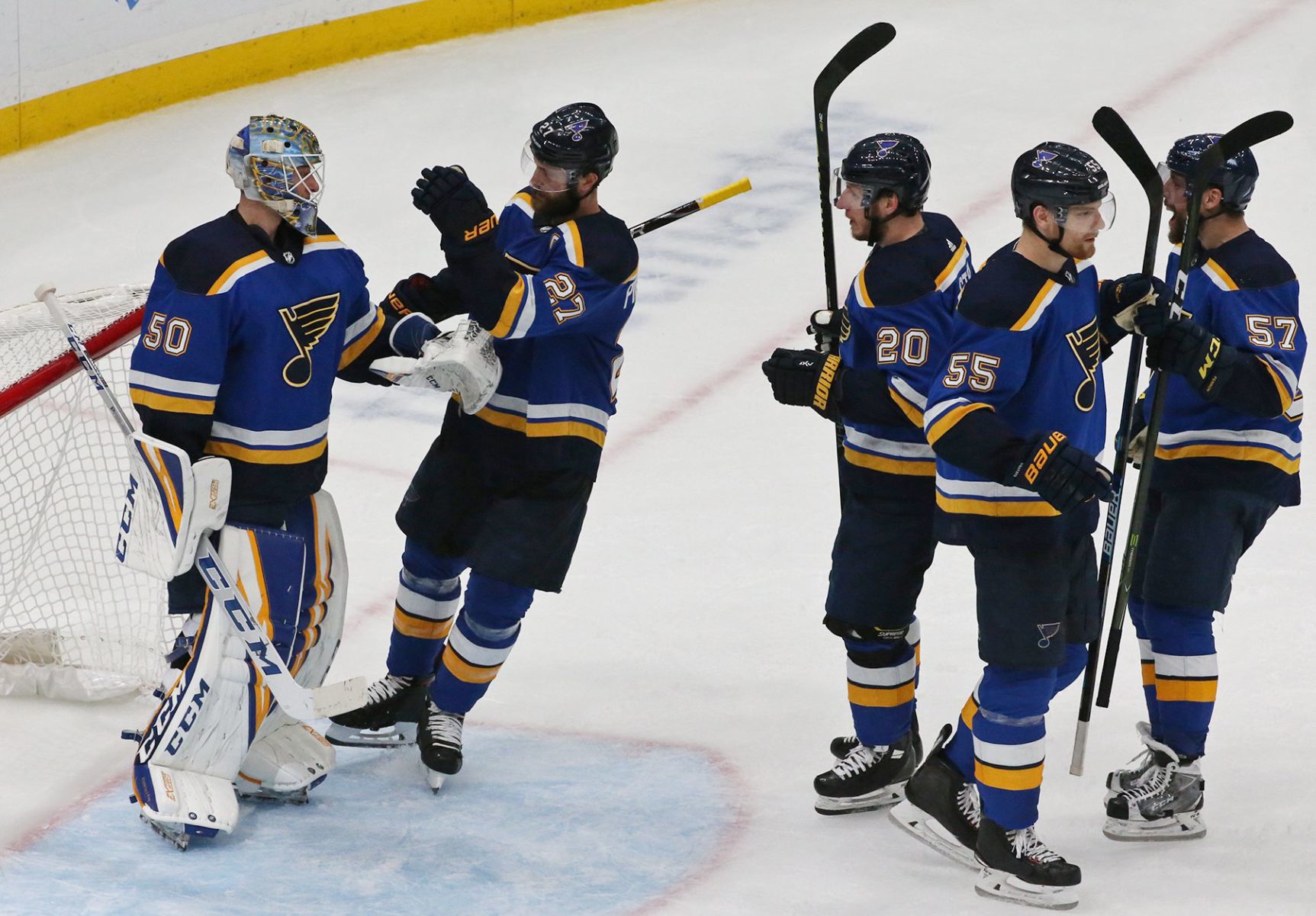 Blues and Sharks skate in game 4 of the semifinals